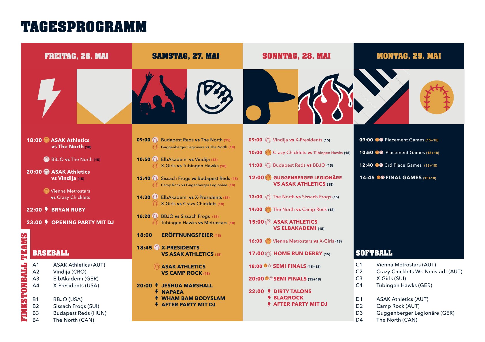 Finkstonball Weekend Program